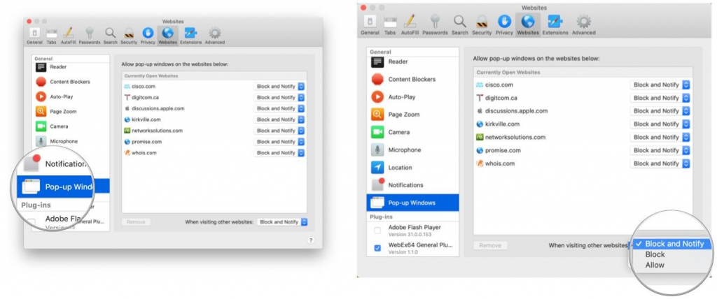 Mac의 Safari에서 개인 정보 및 보안 설정을 유지하는 방법