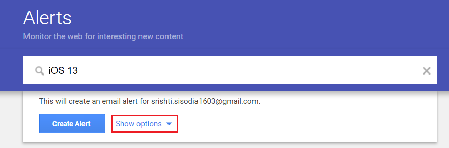 Pași pentru configurarea alertelor Google pentru anumite subiecte