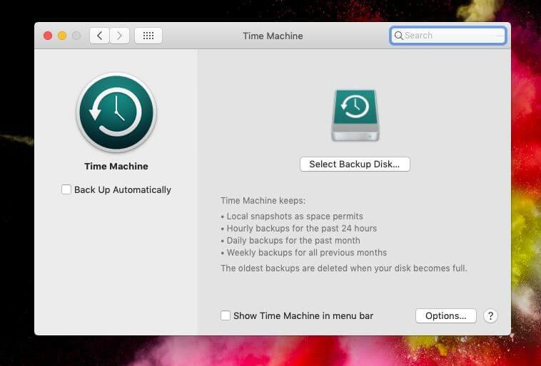 Como limpar backups do Time Machine do Mac
