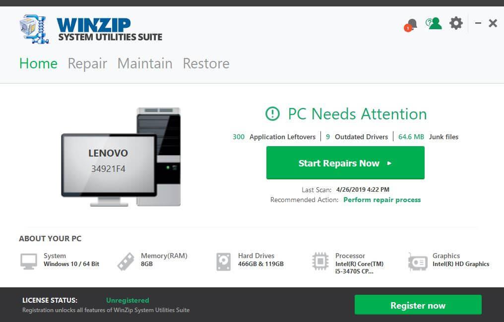 WinZip System Utilities Suite: una soluzione completa per tutte le esigenze del tuo PC
