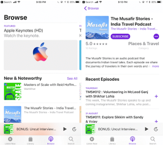 Cara Menggunakan Apl Podcast pada iOS 11
