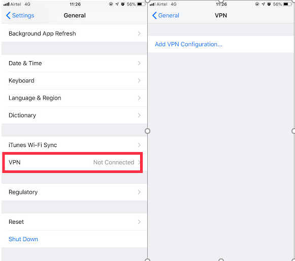 Langkah-langkah Untuk Mengonfigurasi Akses VPN Di iOS