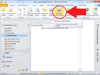 Outlookで誤って削除されたアイテムを電子メールから回復する方法