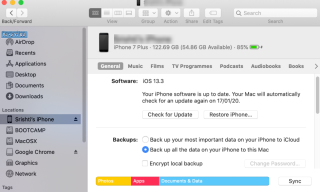 Cum să ștergeți backup-urile iPhone din macOS Catalina