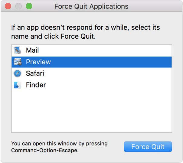 MacでControl + Alt + Deleteを実行し、アプリを強制終了する方法
