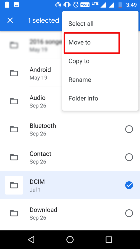 Cách chuyển tệp từ bộ nhớ trong sang thẻ SD trên Android
