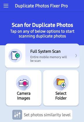 Cum să ștergi fotografiile duplicate din Android dintr-un anumit folder?