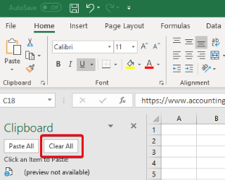 Cum să ștergeți clipboard-ul în Microsoft Excel