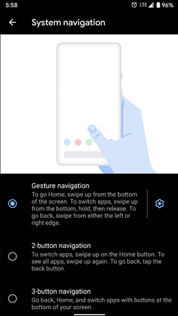 Android 10：新しいナビゲーションジェスチャの使用を開始する