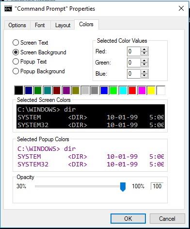Come cambiare il colore del prompt dei comandi in Windows 10, 8, 7