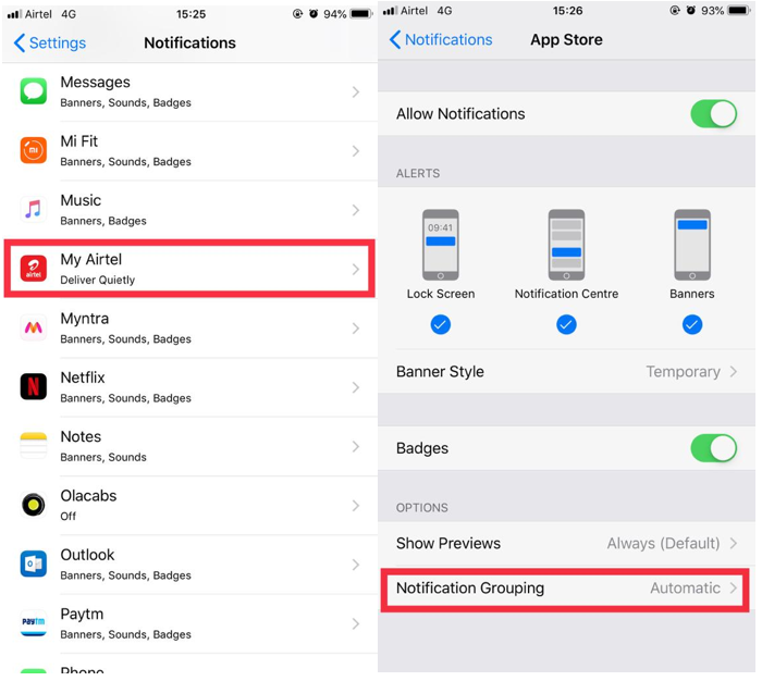 Petua Untuk Mengawal Pemberitahuan iPhone Dengan iOS 12