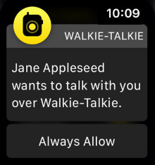 Cum să utilizați walkie-talkie pe Apple Watch