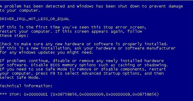 Windows10でdriver_irql_not_less_or_equalエラーを修正する方法