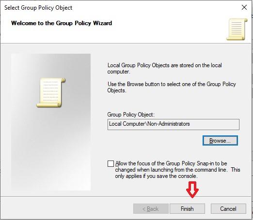 Étapes pour appliquer la stratégie de groupe uniquement aux non-administrateurs dans Windows 10, 8 et 7