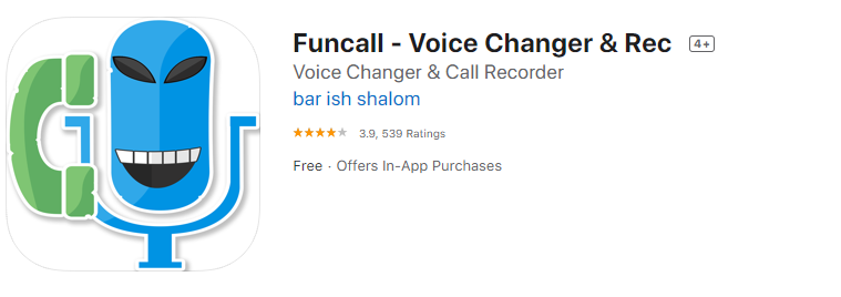 Revizuirea aplicației: Funcall – Voice Changer & Rec: Voice Changer & Call Recorder