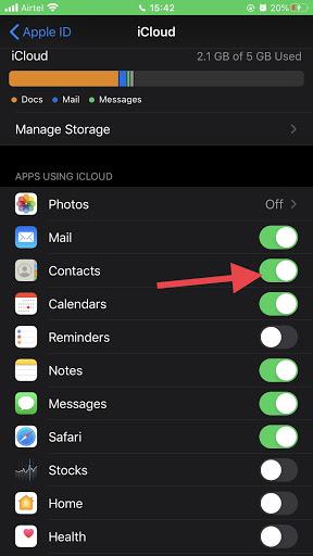 Schritte zum Beheben des Problems mit den Iphone/icloud-Kontakten auf iOS-Geräten