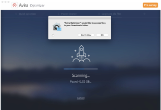 Avira Optimizer: Gestionați stocarea Mac