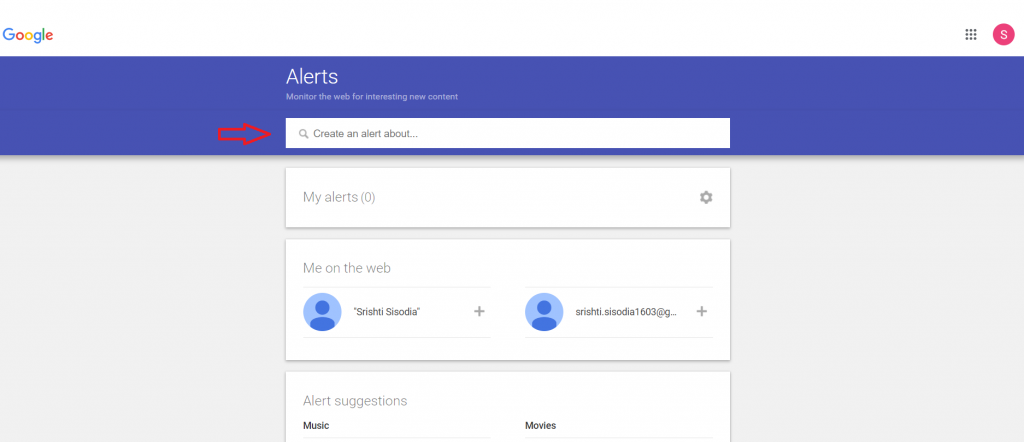 Pași pentru configurarea alertelor Google pentru anumite subiecte