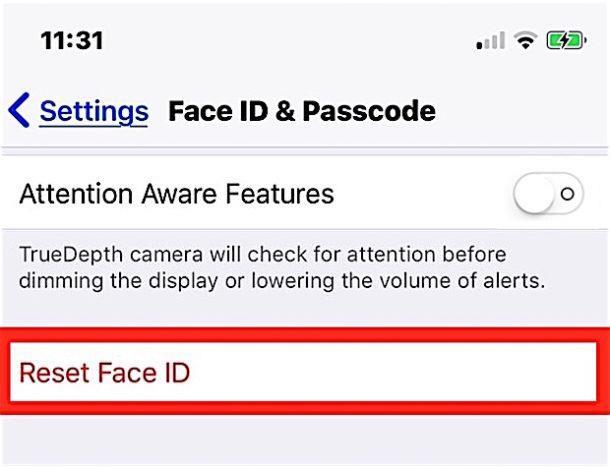 Come impostare un volto alternativo con Face ID?