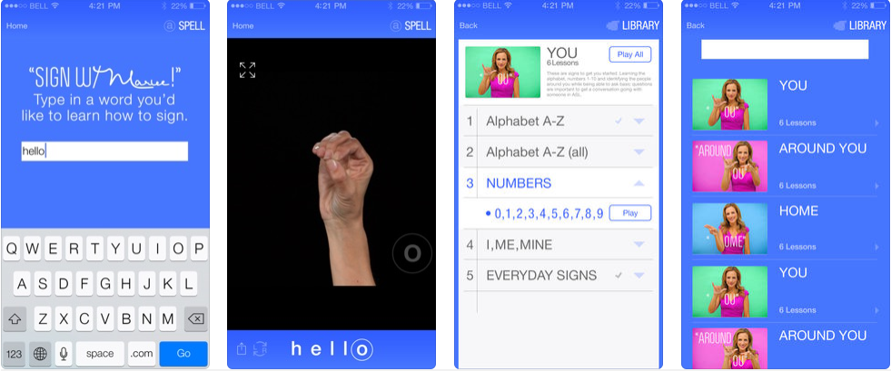 Top 5 aplicații iPhone pentru a învăța limbajul semnelor