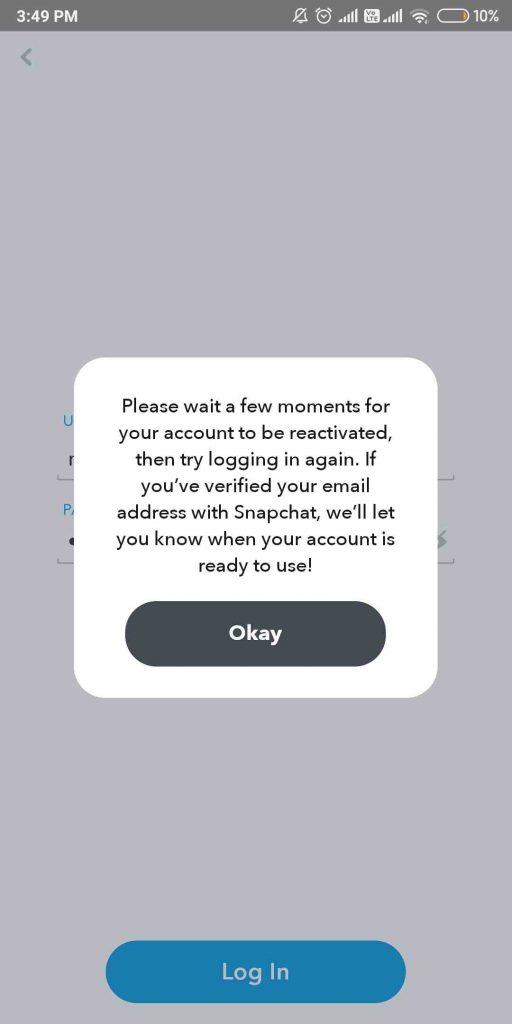 Как повторно активировать учетную запись Snapchat: быстрые шаги