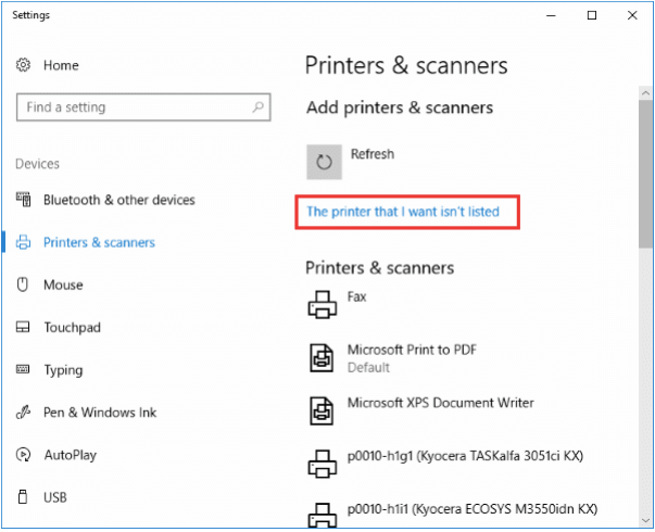 Cum să configurați o imprimantă fără fir pe Windows 10