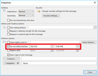 Jak zaplanować e-mail w programie Outlook
