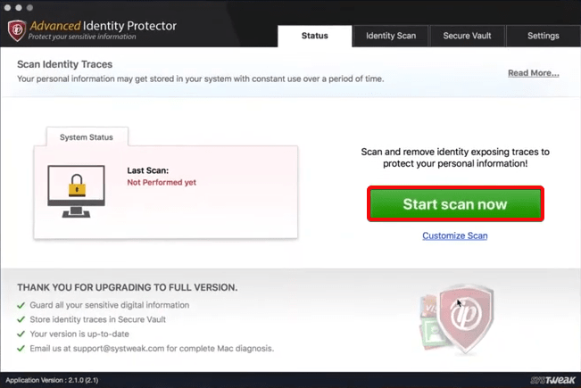 Systweakによる高度なIDプロテクター–IDの盗難を防止するツール