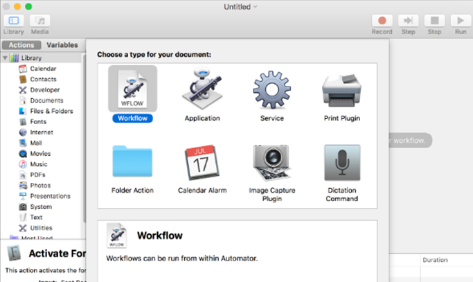 Macos'ta Automator Nasıl Kullanılır