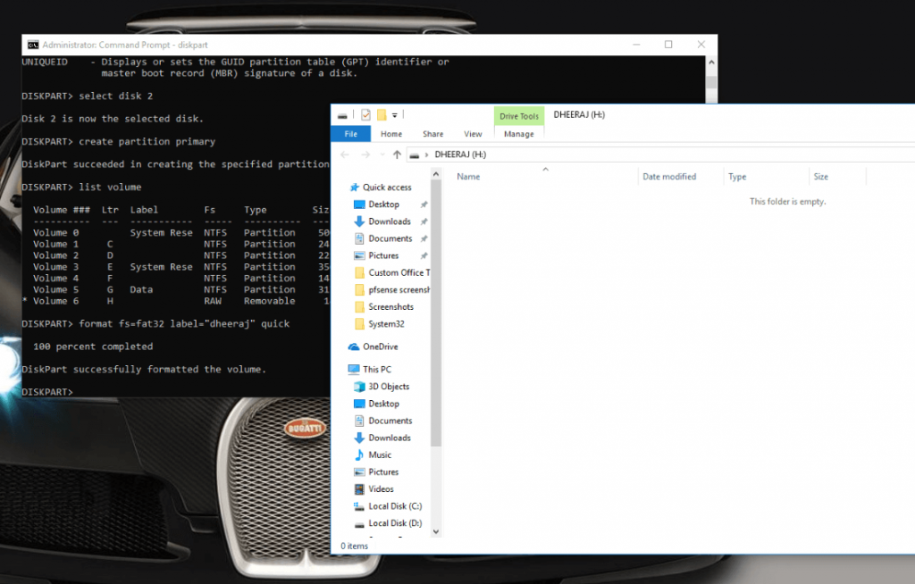 Panduan Untuk Mencipta Berbilang Partition dalam Pemacu USB!