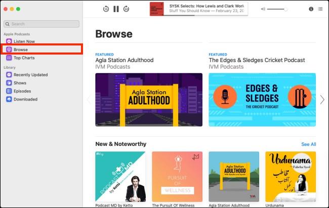 Cách sử dụng ứng dụng Podcasts trên macOS Catalina