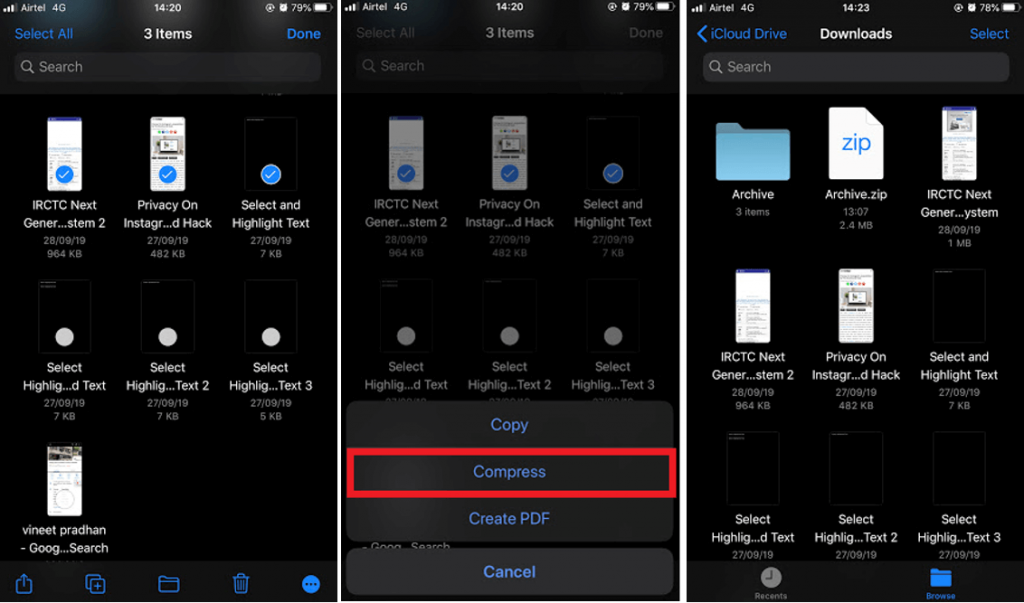 Bagaimana Cara Membuat Dan Membuka File Zip Di iPhone?