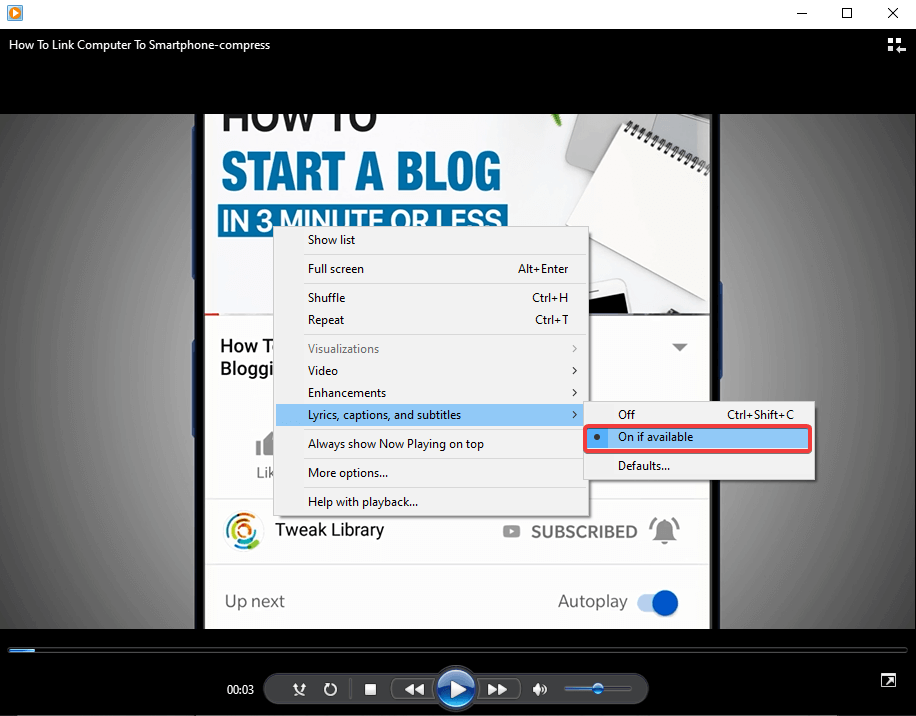 Cara Menambahkan Subtitle Di Windows Media Player