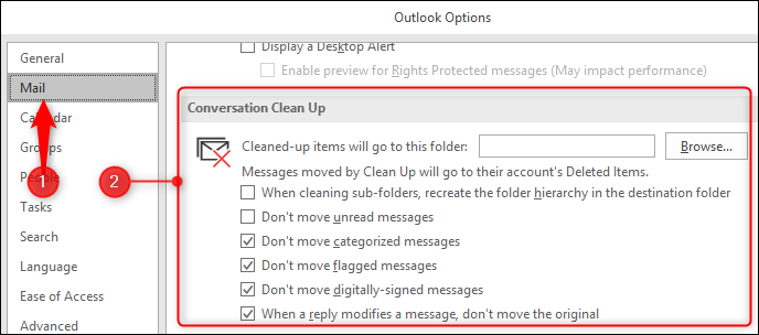 MS Outlook: 이메일 정리를 위한 대화 정리 도구