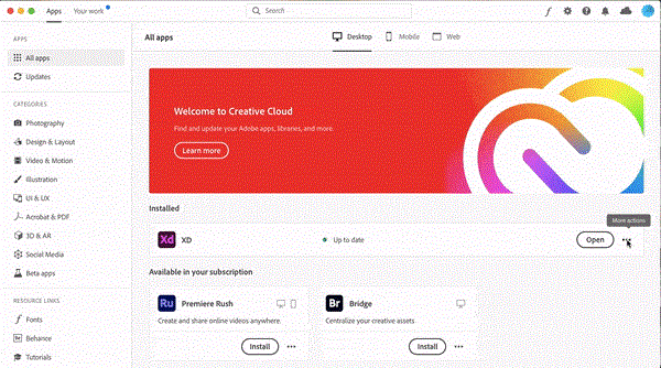 Adobe Creative Cloud'u Mac'ten Kaldırma