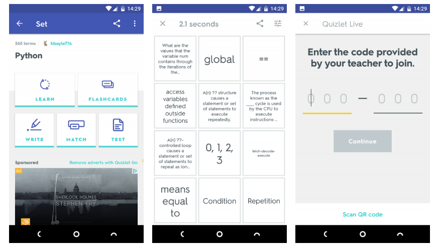 Naikkan Keluk Pembelajaran Anda Dengan Membuat Kad Imbas Padat: Apl Android Teratas!