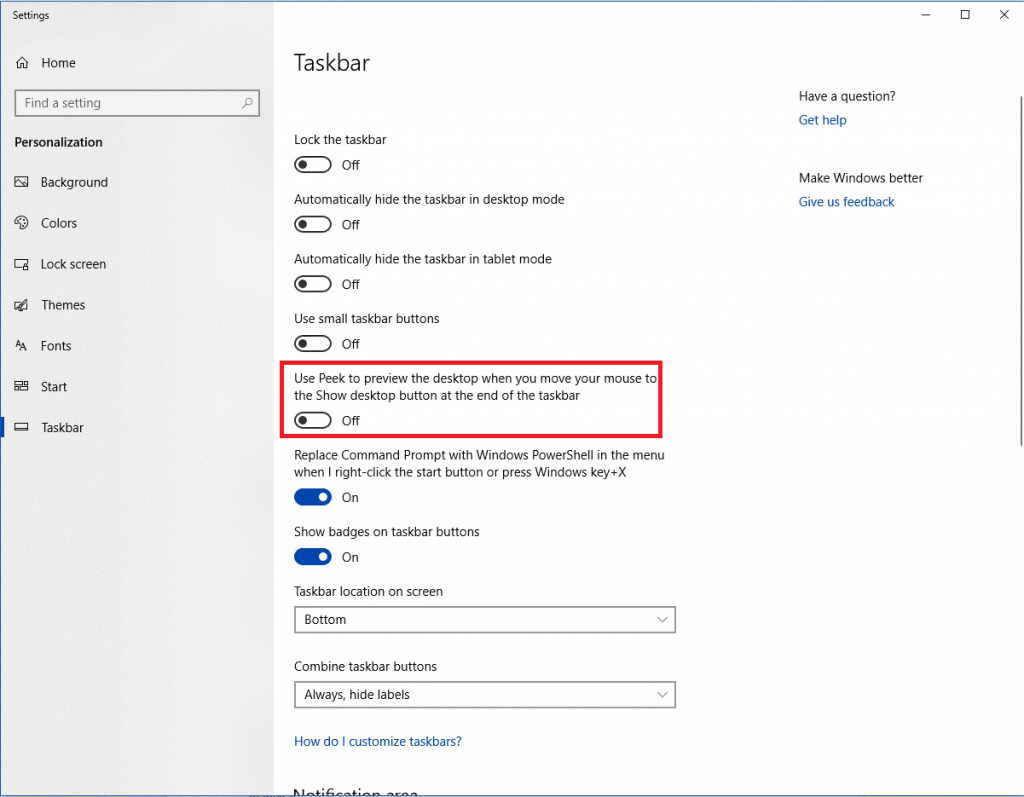 Come personalizzare la barra delle applicazioni di Windows 10