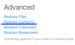 Как восстановить контакты из резервной копии iCloud