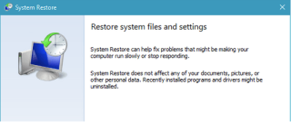 Cara Memperbaiki System Restore Tidak Berhasil Selesai