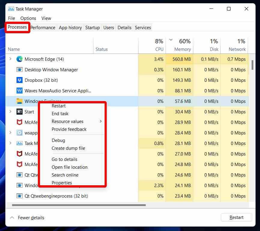 Bara de activități Windows 11 nu funcționează: iată cum se remediază