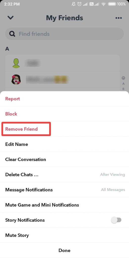 Как удалить или заблокировать кого-то в Snapchat без его ведома
