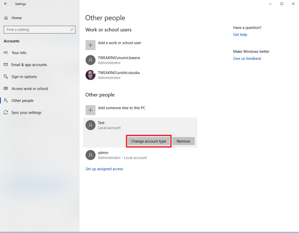 Windows 10'da Kullanıcı Hesabı Türü Nasıl Değiştirilir