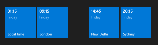 Come mostrare più orologi sulla barra delle applicazioni di Windows 10?