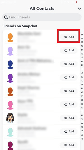 Cómo encontrar a alguien en Snapchat sin nombre de usuario o número