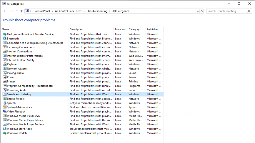Dizini Yeniden Oluşturarak Windows 10 Arama Sorunları Nasıl Onarılır