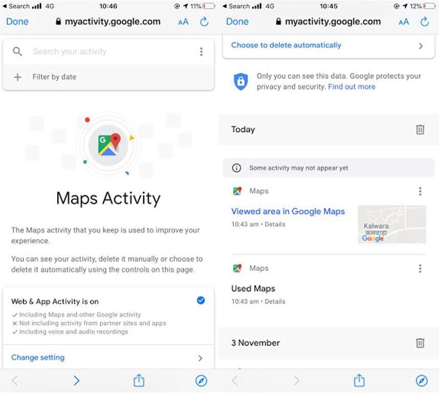 Cum să ștergeți istoricul Google Maps și să activați modul incognito?