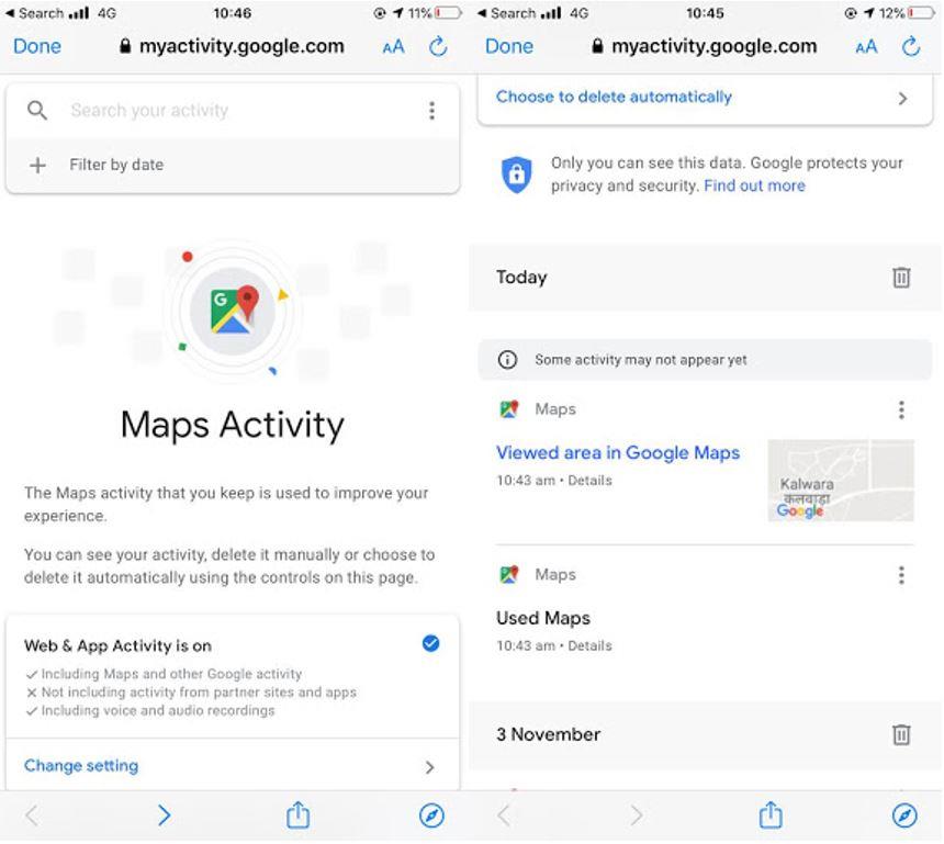 Come eliminare la cronologia di Google Maps e abilitare la modalità di navigazione in incognito?