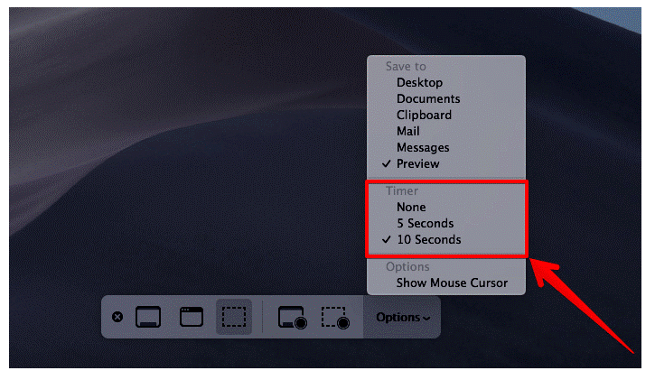 Cách ghi lại màn hình và chụp ảnh màn hình trong macOS Mojave