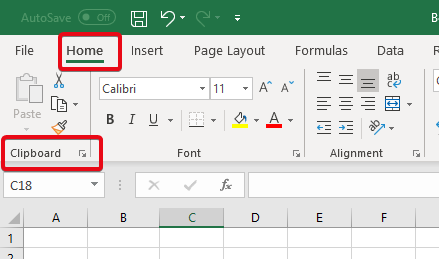 Klembord wissen in Microsoft Excel