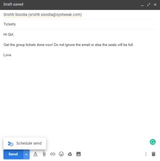 Cum îmi pot programa e-mailul pe Gmail